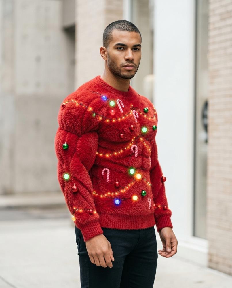 Statement Street - Sisud | Gepolstert Dekoriert Pullover Herren