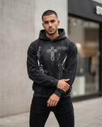 Statement Street - Yafel | Gewaschen Bedruckt Hoodie Herren