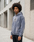 Statement Street - Yafel | Gewaschen Bedruckt Hoodie Herren