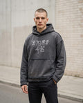 Statement Street - Dunod | Offenkantig Gewaschen Hoodie Herren