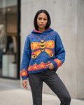 Statement Street - Nezid | Mehrfarbiger Gestrickter Hoodie Damen