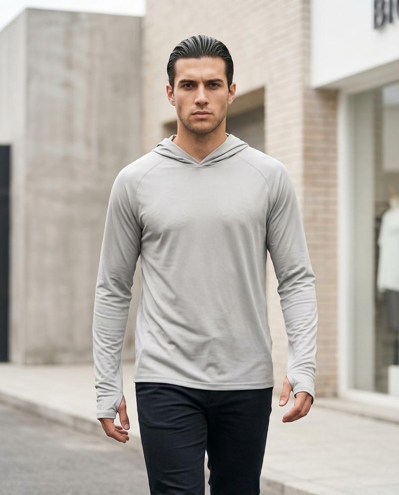 Statement Street - Yupus | Langärmliger Leichter Hoodie Herren