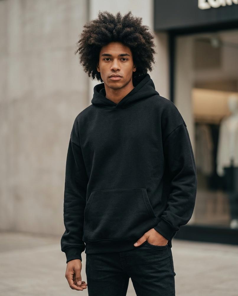 Statement Street - Eigam | Locker Geschnittener Langärmliger Hoodie Unisex