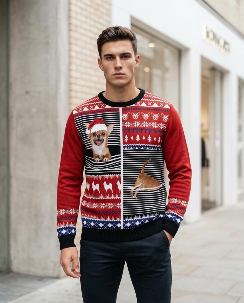 Statement Street - Kenar | Mehrfarbig Langärmlig Pullover Herren