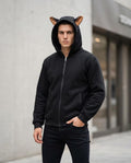 Statement Street - Nugas | Reißverschluss Ohren Hoodie Herren