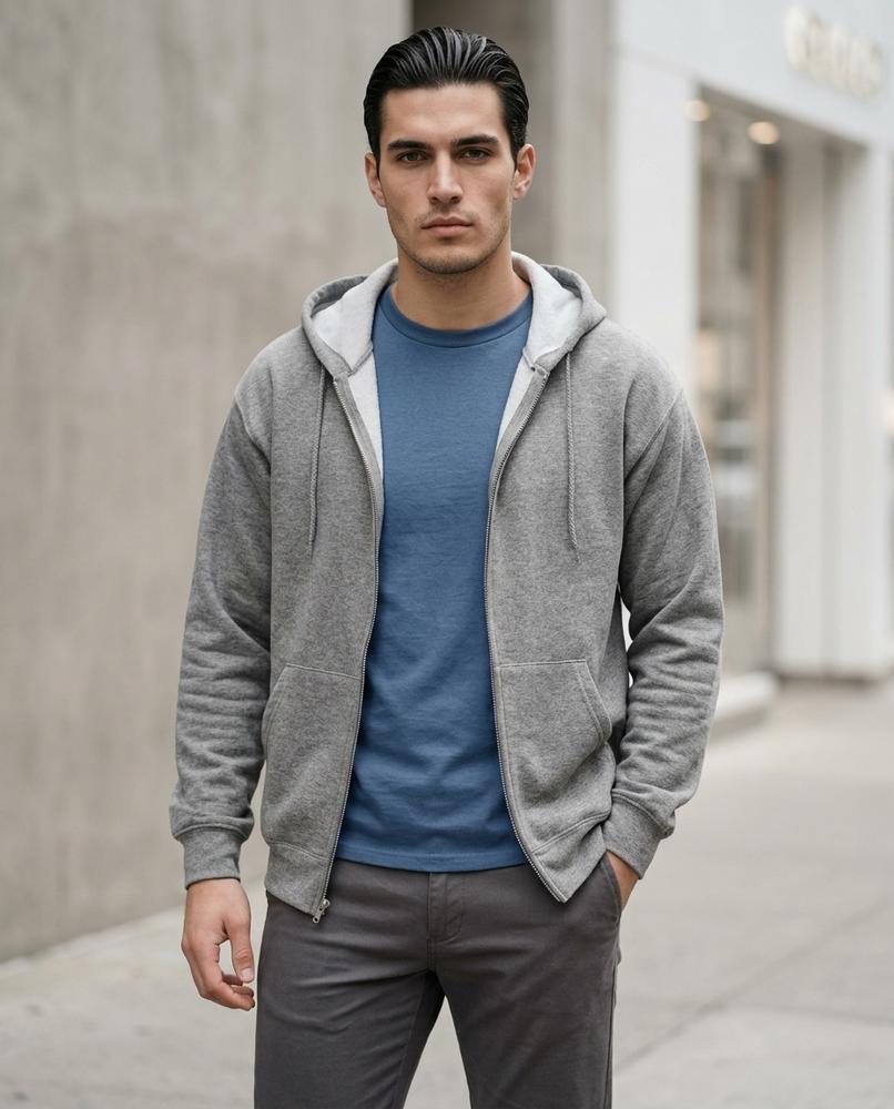 Statement Street - Towun | Reißverschluss Langärmlig Hoodie Herren