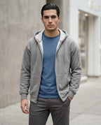 Statement Street - Towun | Reißverschluss Langärmlig Hoodie Herren