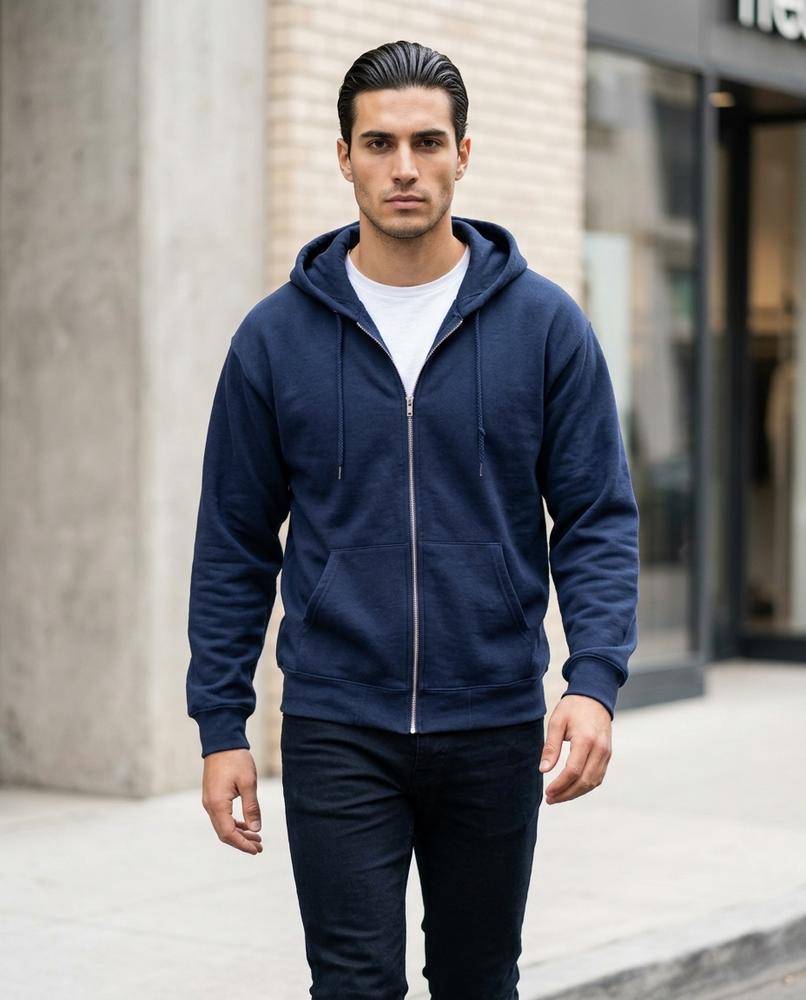 Statement Street - Towun | Reißverschluss Langärmlig Hoodie Herren