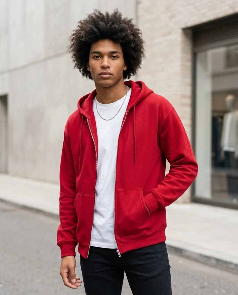 Statement Street - Towun | Reißverschluss Langärmlig Hoodie Herren