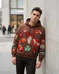 Statement Street - Marim | Applizierter Langärmliger Hoodie Herren