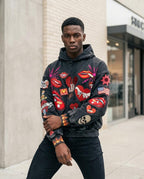 Statement Street - Vipik | Appliziert Gewaschen Hoodie Herren