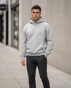 Statement Street - Cefun | Locker Geschnittener Baumwoll Hoodie Herren