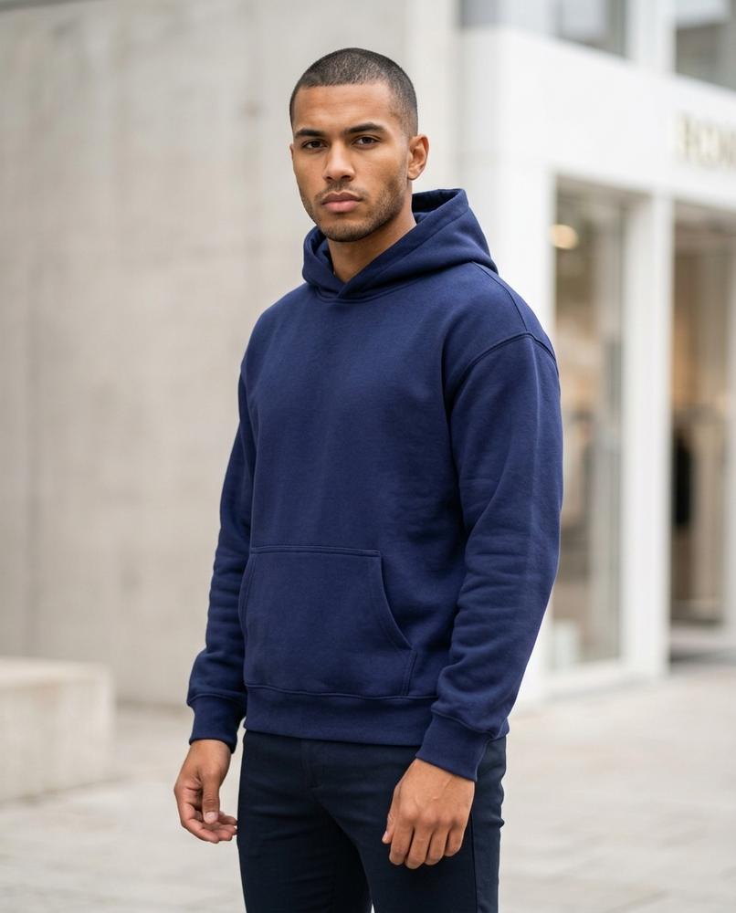 Statement Street - Cefun | Locker Geschnittener Baumwoll Hoodie Herren