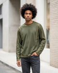 Statement Street - Yisev | Strukturiert Kontrastgesteppt Shirt Herren