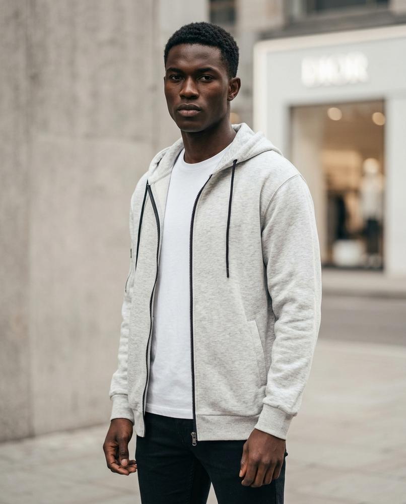 Statement Street - Ridod | Gezipter Sweat Hoodie Herren