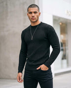 Statement Street - Mekik | Strukturiert Körperbetont Pullover Herren