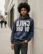 Statement Street - Mogar | Gewaschen Bedruckt Hoodie Herren