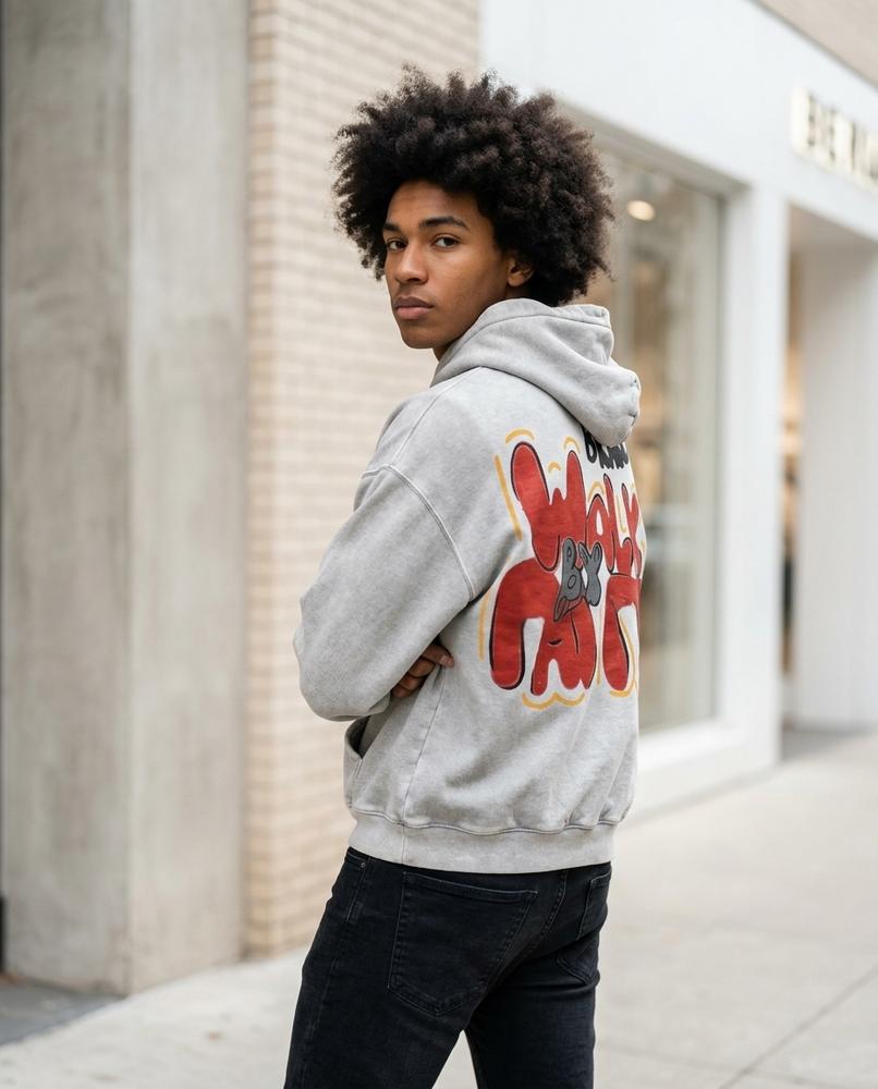 Statement Street - Tapar | Bedruckter Gewaschener Hoodie Herren