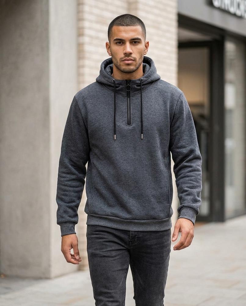 Statement Street - Sikum | Hochschließender Sweat Hoodie Herren