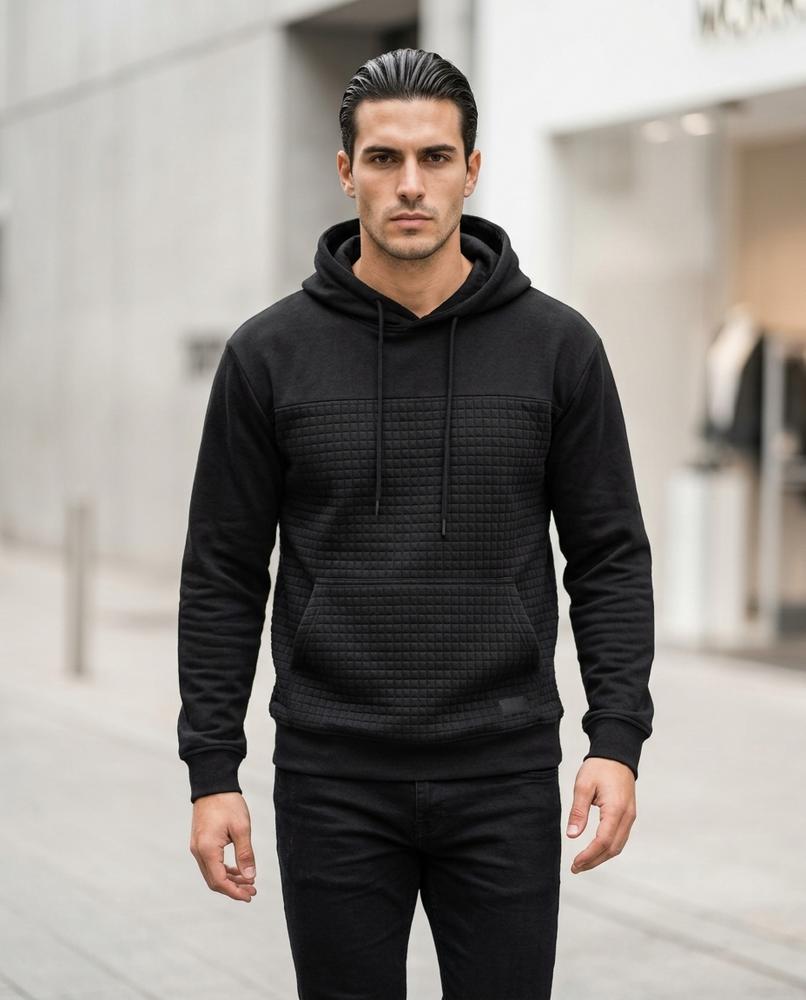 Statement Street - Vofer | Gesteppt Strukturiert Hoodie Herren