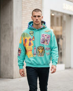 Statement Street - Yonid | Applizierter Langärmliger Hoodie Herren