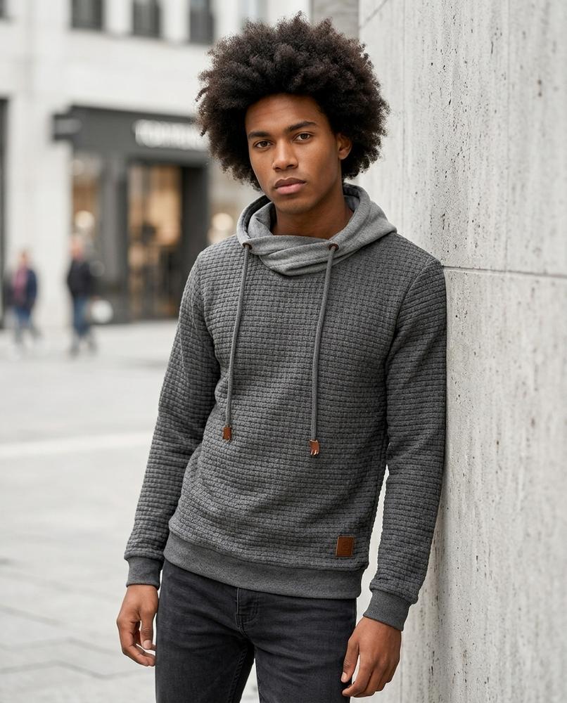 Statement Street - Cimun | Strukturiert Hochgeschlossen Hoodie Herren