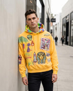 Statement Street - Yonid | Applizierter Langärmliger Hoodie Herren