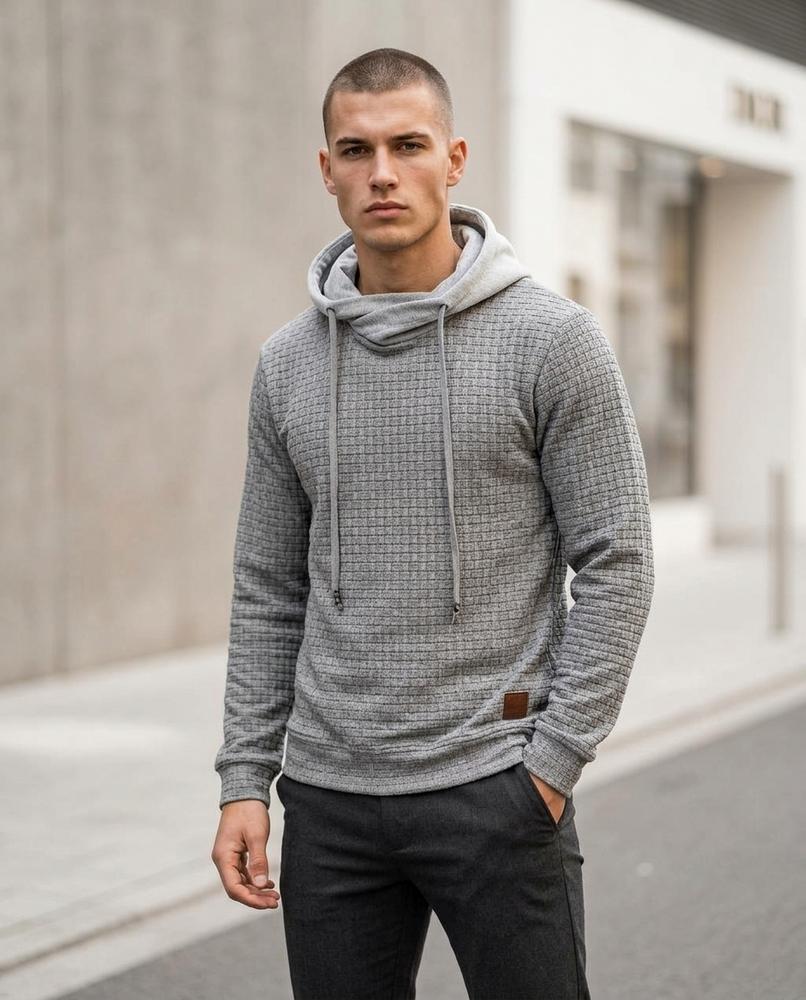 Statement Street - Cimun | Strukturiert Hochgeschlossen Hoodie Herren