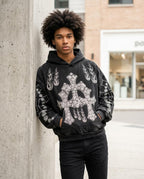 Statement Street - Taher | Gewaschener Verzierter Hoodie Unisex