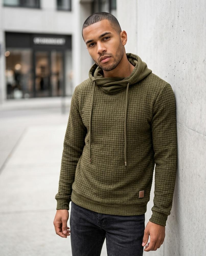 Statement Street - Cimun | Strukturiert Hochgeschlossen Hoodie Herren