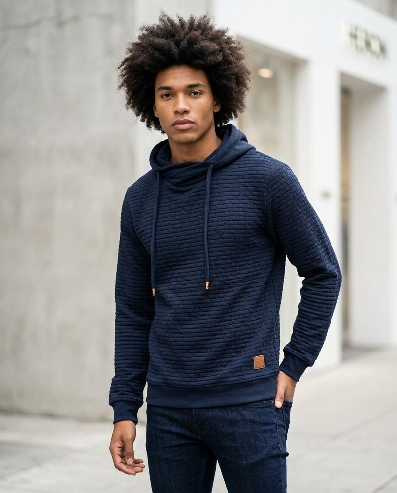 Statement Street - Cimun | Strukturiert Hochgeschlossen Hoodie Herren