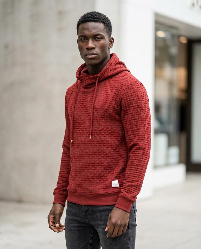 Statement Street - Cimun | Strukturiert Hochgeschlossen Hoodie Herren