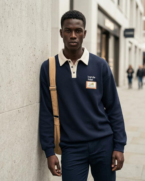 Statement Street - Cukiv | Strukturiert Langärmlig Pullover Herren