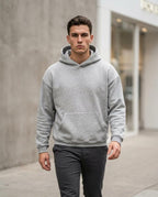 Statement Street - Dupiv | Langärmeliger Melierter Hoodie Herren