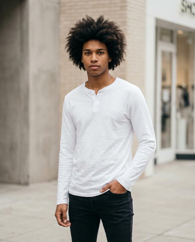 Statement Street - Diten | Langärmlig Geknöpft Shirt Herren