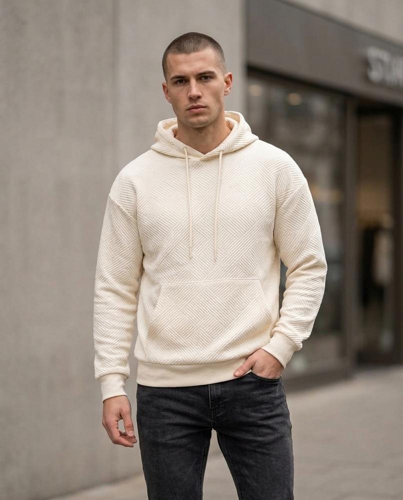 Statement Street - Aibav | Strukturierter Lockerer Hoodie Herren