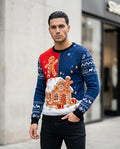 Statement Street - Sozal | Gemusterter Strick Pullover Herren