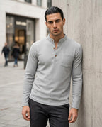 Statement Street - Derik | Strukturiertes Langärmliges Shirt Herren