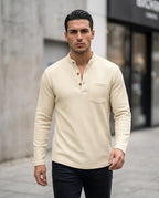 Statement Street - Derik | Strukturiertes Langärmliges Shirt Herren