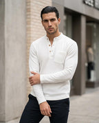 Statement Street - Derik | Strukturiertes Langärmliges Shirt Herren