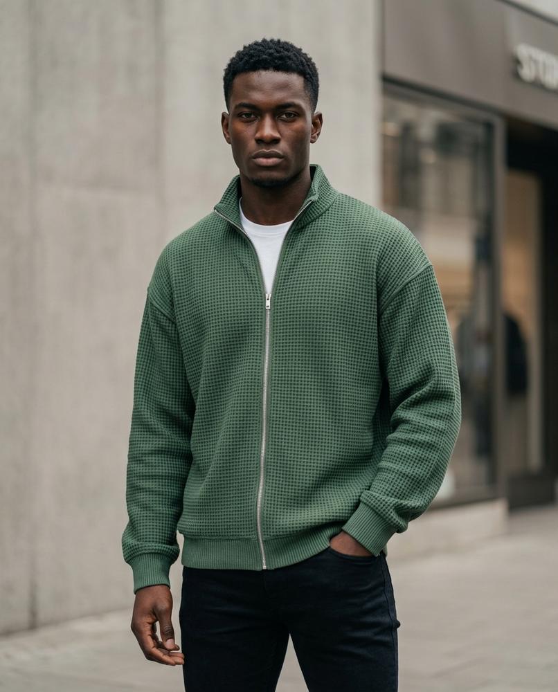 Statement Street - Rozod | Strukturiert Gerippt Jacke Herren