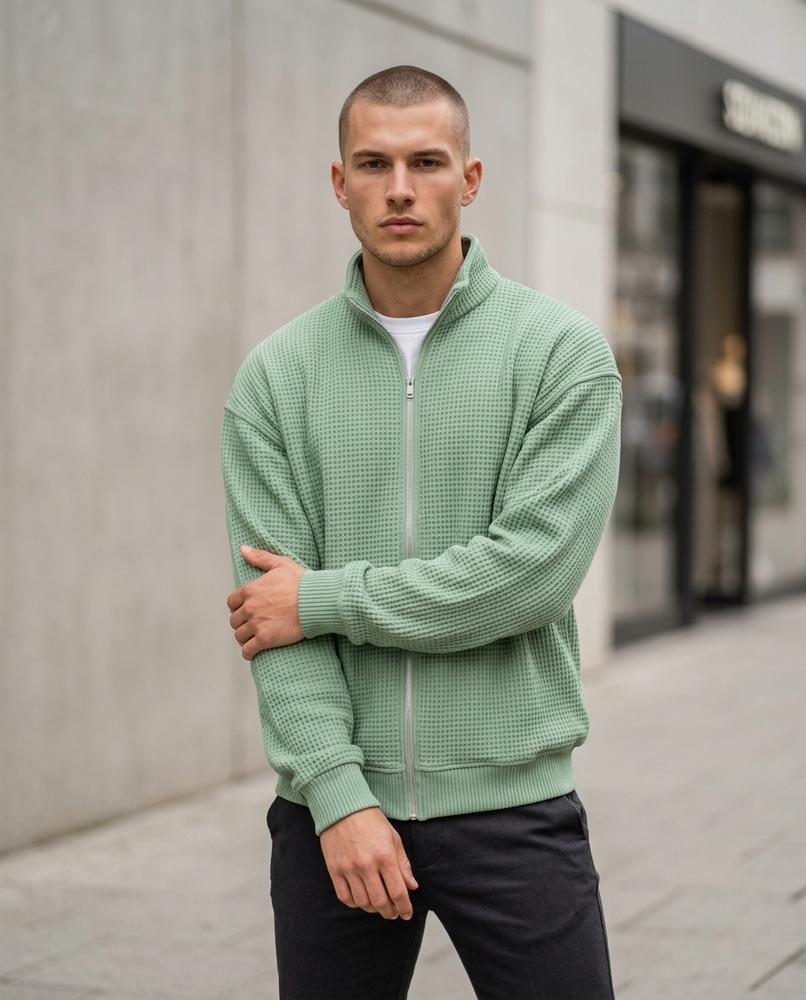 Statement Street - Rozod | Strukturiert Gerippt Jacke Herren