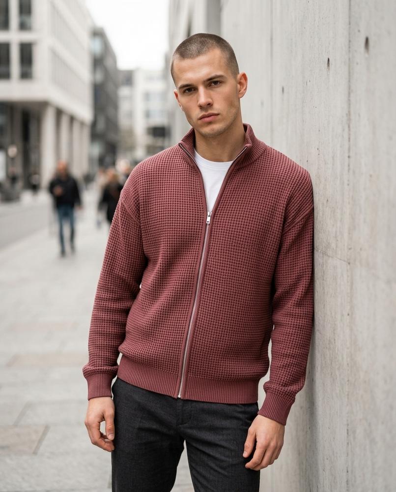 Statement Street - Rozod | Strukturiert Gerippt Jacke Herren