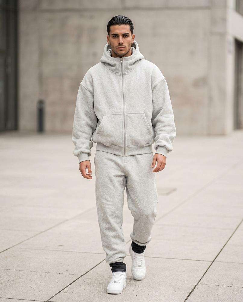 Statement Street - Eikad | Reißverschluss Baumwoll Hoodie Herren