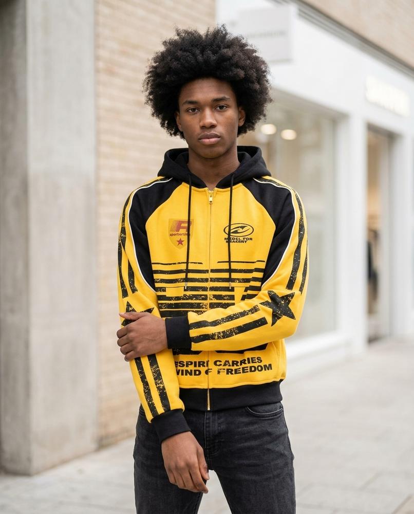 Statement Street - Mumul | Bedruckt Mehrfarbig Hoodie Herren