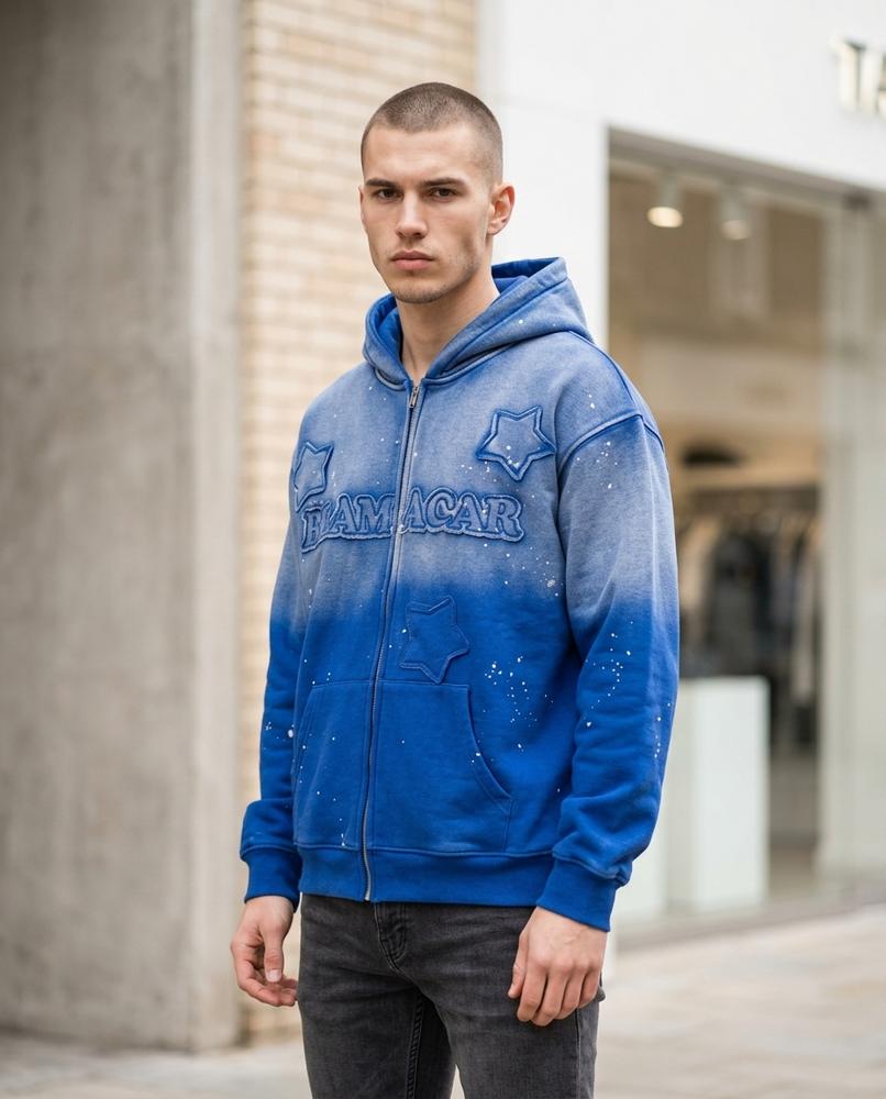 Statement Street - Luruv | Gewaschener Applizierter Hoodie Herren