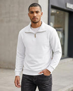 Statement Street - Catet | Strukturierter Gezipster Pullover Herren
