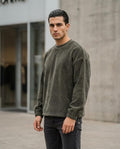 Statement Street - Nubal | Gerippter Langärmliger Pullover Herren