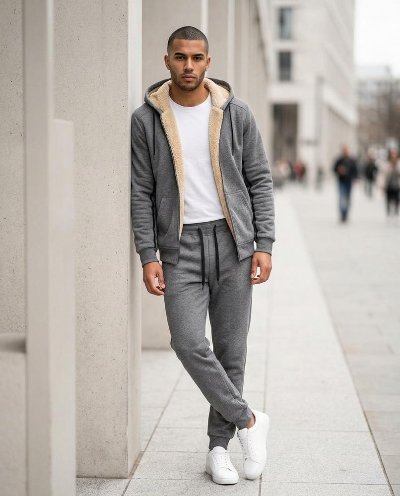 Statement Street - Donit | Gefüttert Gestreift Hoodie Herren