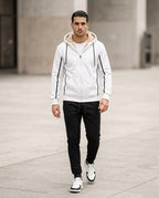Statement Street - Donit | Gefüttert Gestreift Hoodie Herren